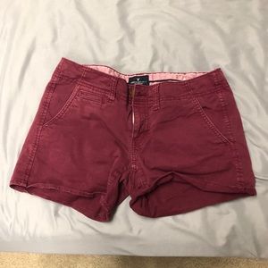 Maroon American Eagle shorts in perfect condition!